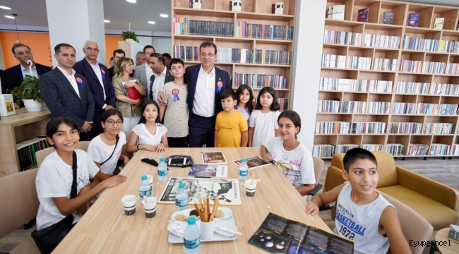 Başkan İmamoğlu Eyüpsultan'a son teknolojiye uygun kütüphane açtı