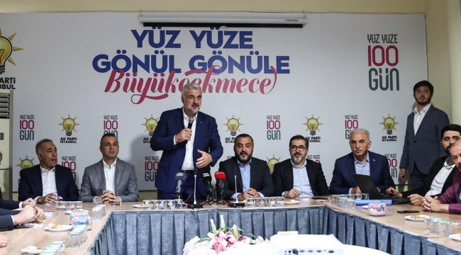AK Parti İstanbul'un "Yüz Yüze 100 Gün" programı Büyükçekmece'de devam etti