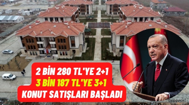 Beklenen açıklama geldi. Başkan Erdoğan 3 bin lira taksitle 3+1 konut satışlarını başlattı