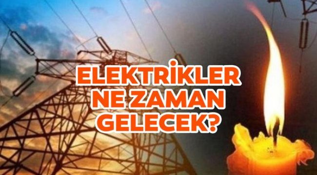 İstanbul'da elektrik kesintileri başladı. İşte elektrik verilmeyecek ilçeler