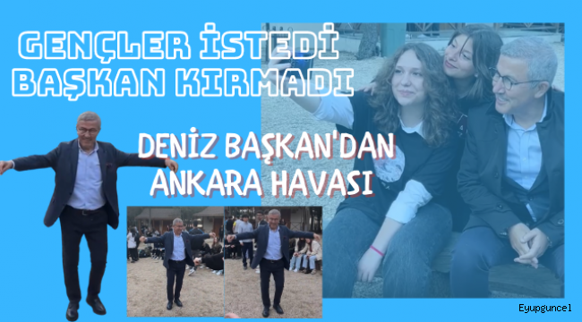 Başkan Deniz Köken Gençlerle Ankara Havası Oynadı