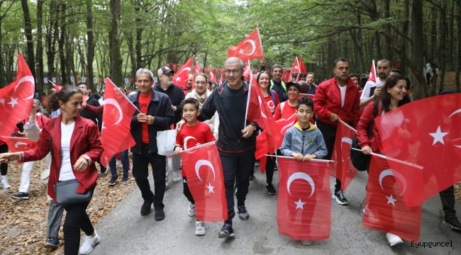 Cumhuriyet'in 100. yılında gençlik yürüyüşü